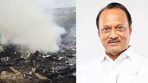 तस्वीर में विमान हादसा और अजित पवार 