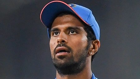 इस तस्वीर में वाशिंगटन सुंदर को देखा जा सकता है। 