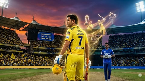 आईपीएल 2026 एमएस धोनी (MS Dhoni)  का बतौर खिलाड़ी आखिरी सीजन हो सकता है।