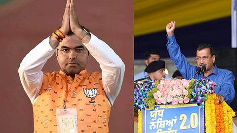 प्रवेश वर्मा और केजरीवाल 