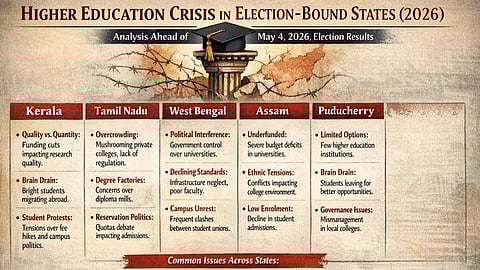 केरल तमिलनाडु और अन्य राज्यों में शिक्षा का स्तर 