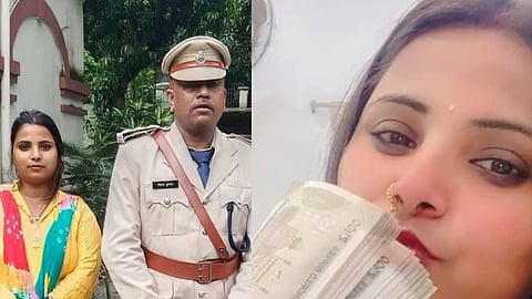 बिहार के किशनगंज एसडीपीओ गौतम कुमार, पत्नी रूबी के साथ