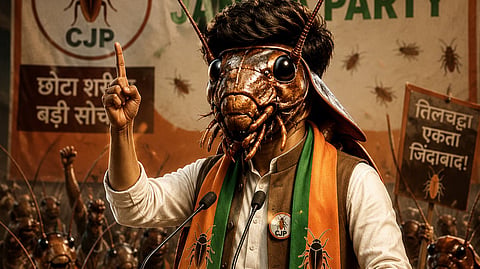 “कॉकरोच जनता पार्टी” (“Cockroach Janata Party”)