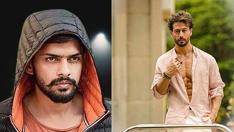 अभिनेता टाइगर श्रॉफ और लॉरेंस बिश्नोई की तस्वीर 