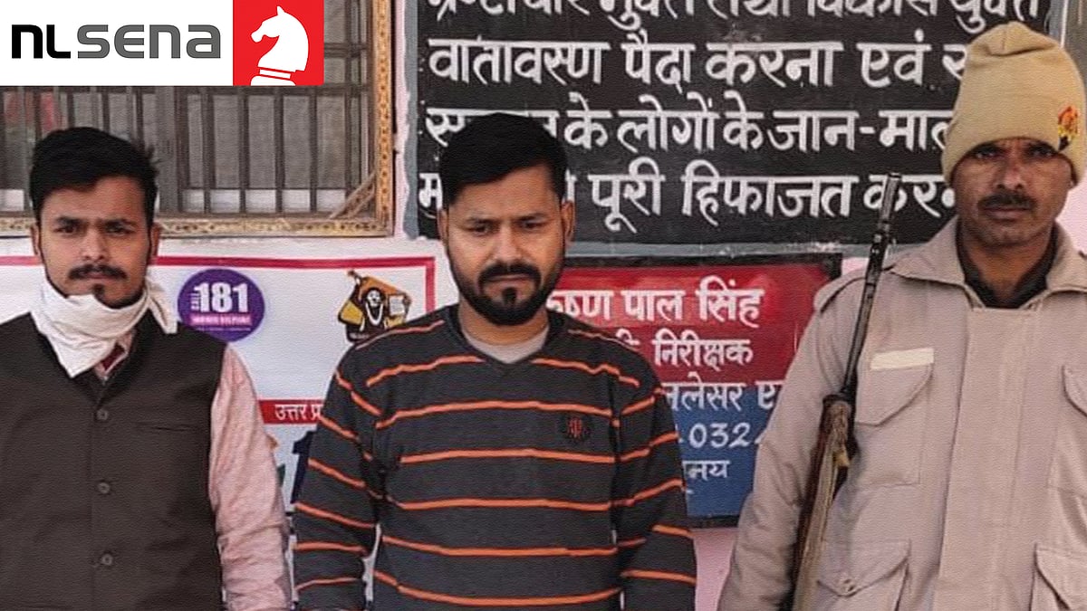 A relative of Mohammad Javed arrested by the Etah police.