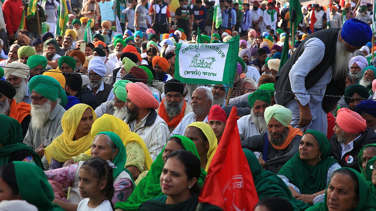 प्रदर्शनकारी किसान