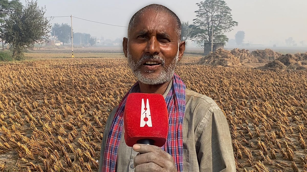 The stubble did not decompose, says Deepan, a farm worker.