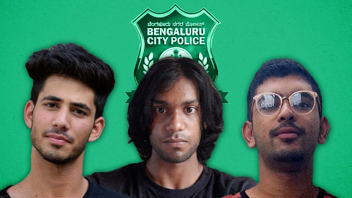 (from left to right) Gourav Sharma, Niranjan K and Muhammed Athif.