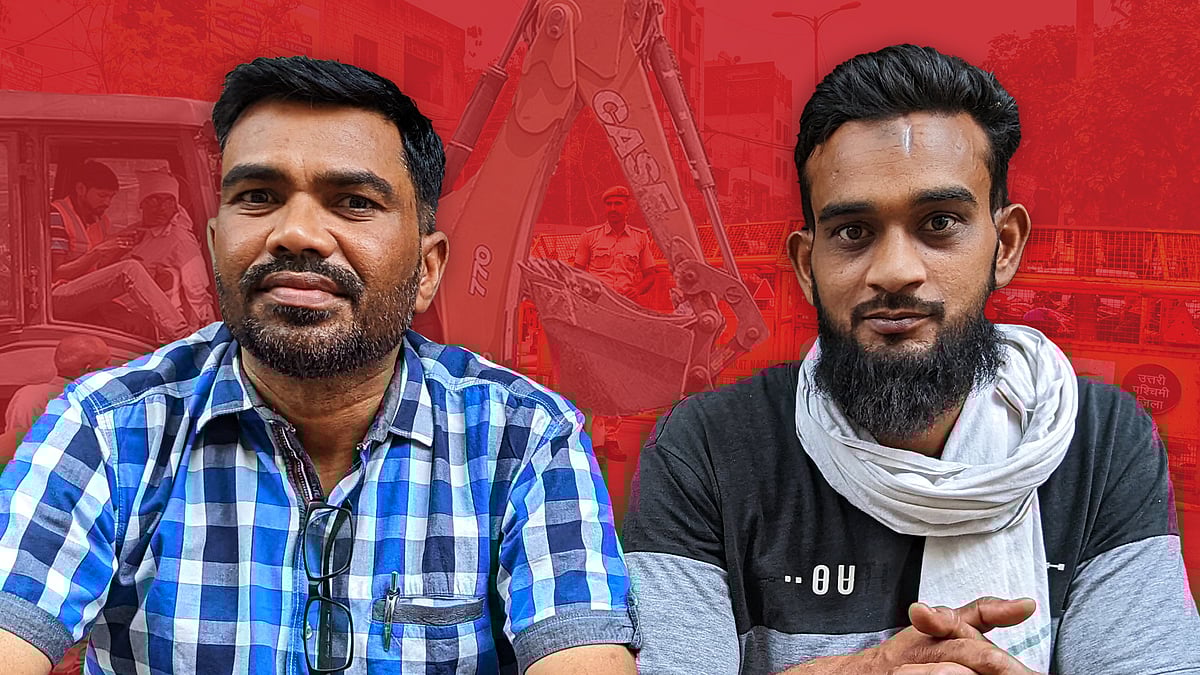 Irfan (left) and Subash, both residents of Jahangirpuri.