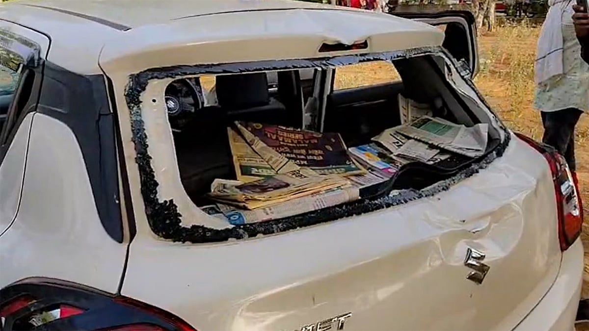 The journalists said they were attacked with sticks and rods by a group of around 10 people.