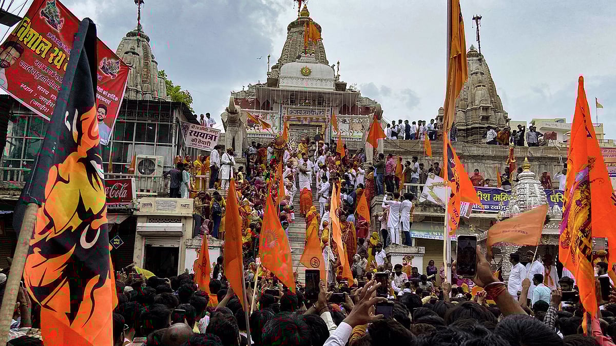 The Jagannath Rath Yatra in Udaipur. 