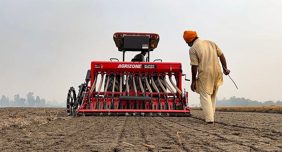 At a farm in Punjab's Patiala.