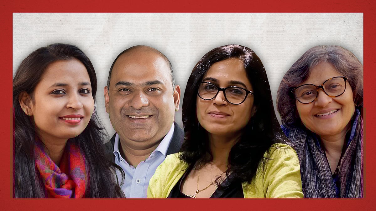 Meena Kotwal, HR Venkatesh, Ritu Kapoor, and Sheela Bhatt