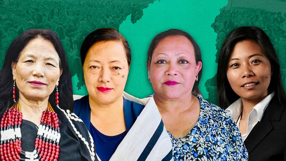 (From left to right) Kahuli Sema, Salhoutuonuo Kruse, Rosy Thomson, and Hekani Jakhalu.