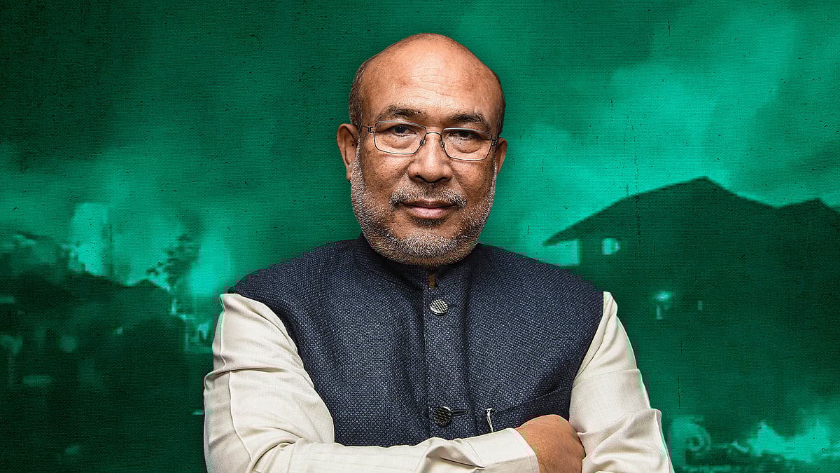 The Manipur CM held a press conference on Monday