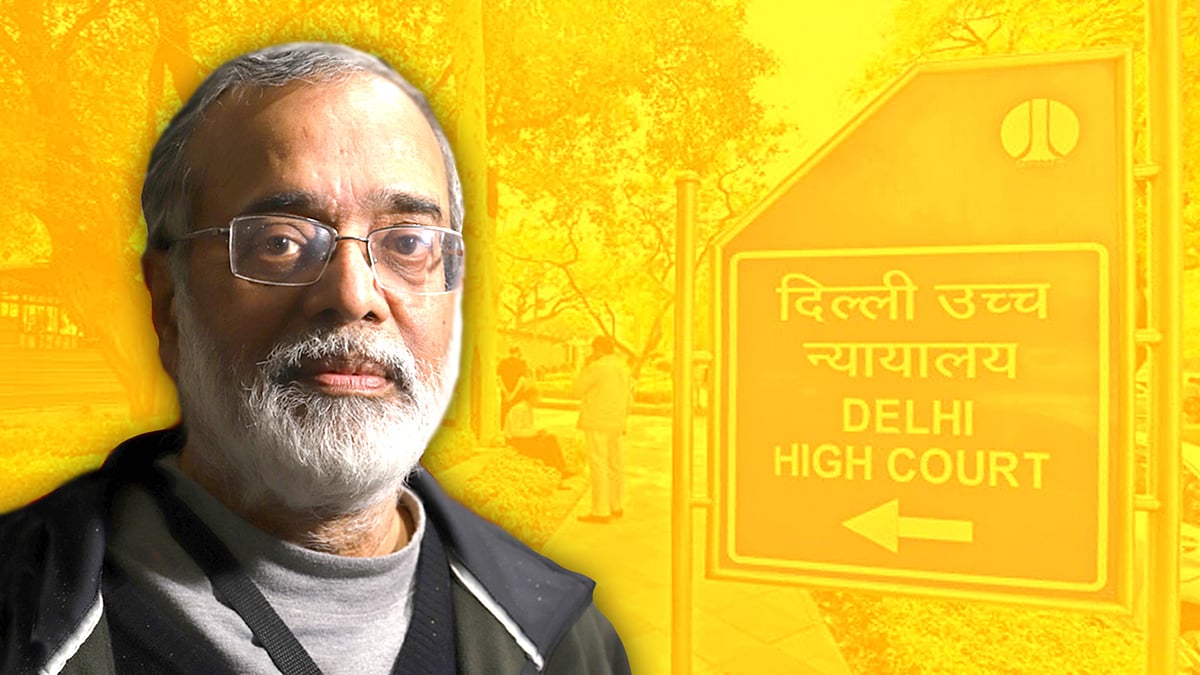 A picture of NewsClick founder Prabir Purkayastha. 