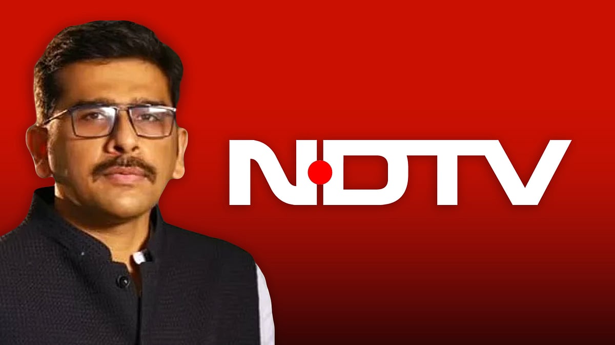 Sankey Upadhyay with the NDTV logo.
