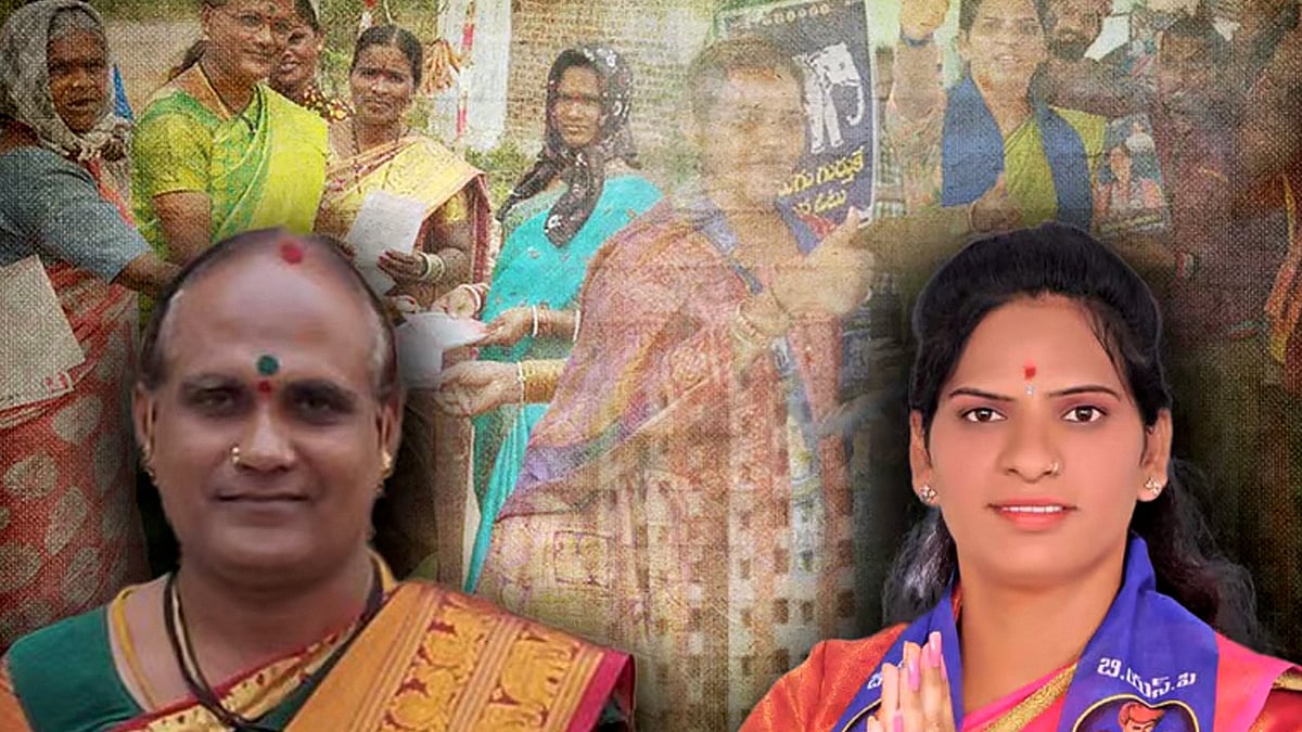 Matashree Janakamma (left) and Pushpitha Laya Chitrapu.
