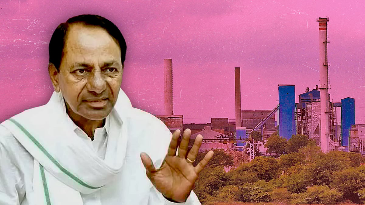 A picture of Telangana Chief Minister KCR.