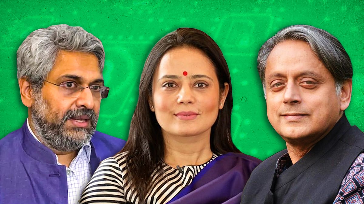 Siddharth Varadarajan, Mahua Moitra and Shashi Tharoor are among those who received notifications.