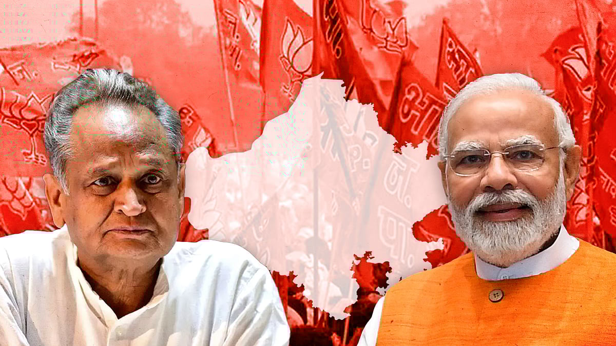 Ashok Gehlot and Narendra Modi.