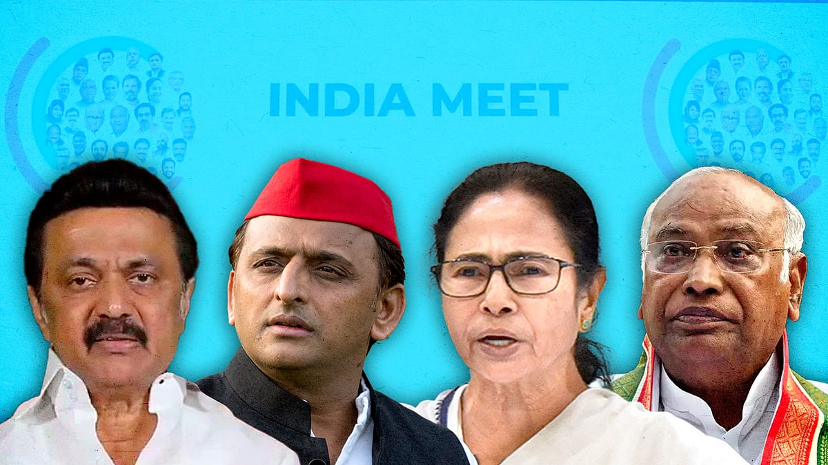 MK Stalin, Akhilesh Yadav, Mamata Banerjee and Mallikarjun Kharge.