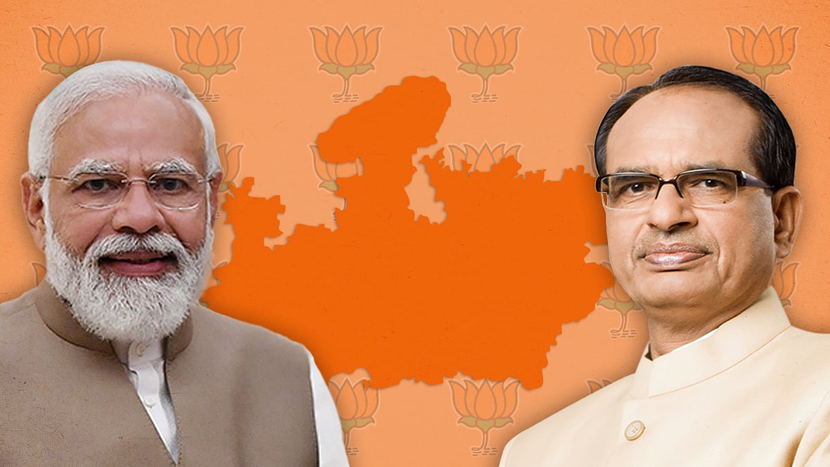 Narendra Modi and Shivraj Singh Chouhan. 