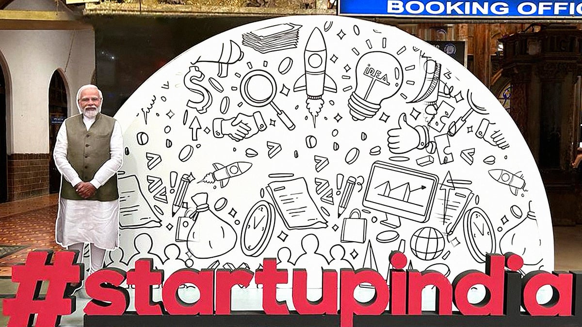 A Modi selfie booth. 