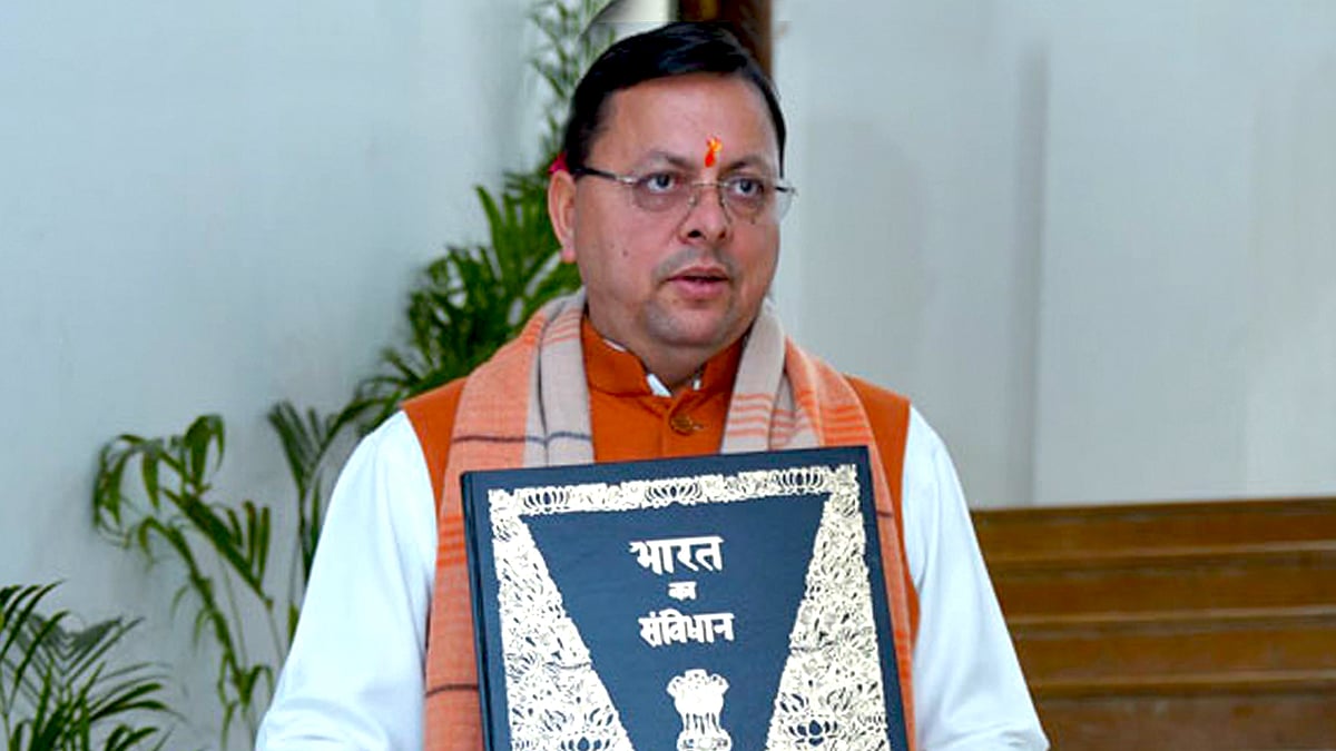 Chief Minister Pushkar Singh Dhami. 