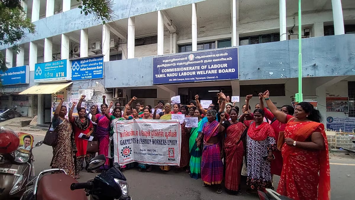 Garment industry workers in Tamil Nadu.