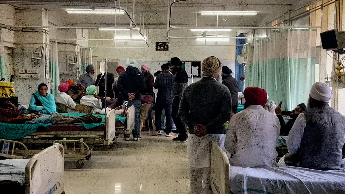At Rajindra Hospital in Patiala. 