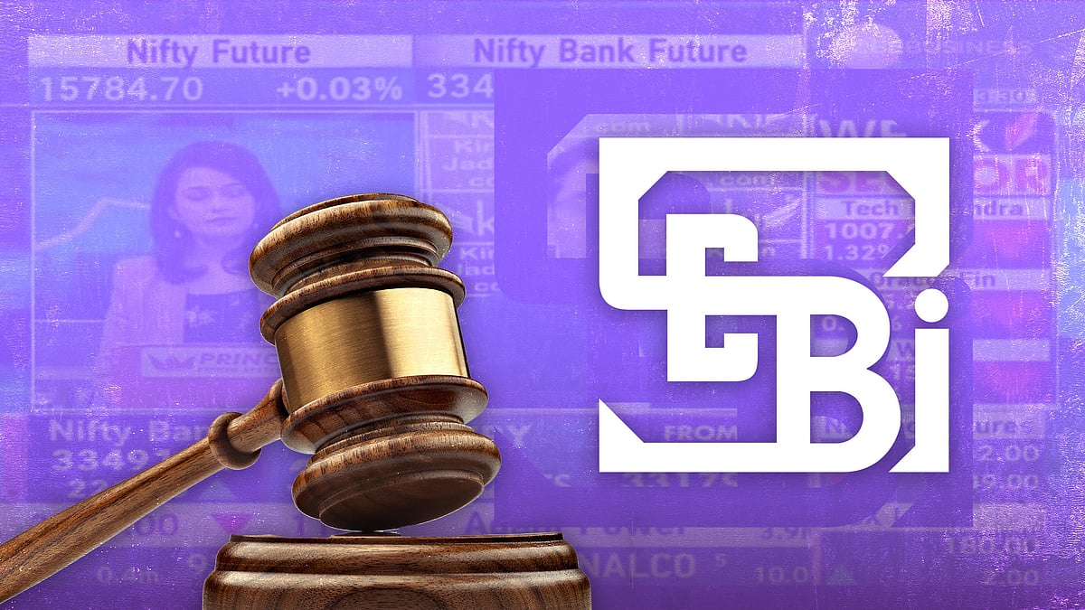 Logo of Sebi and a gavel.