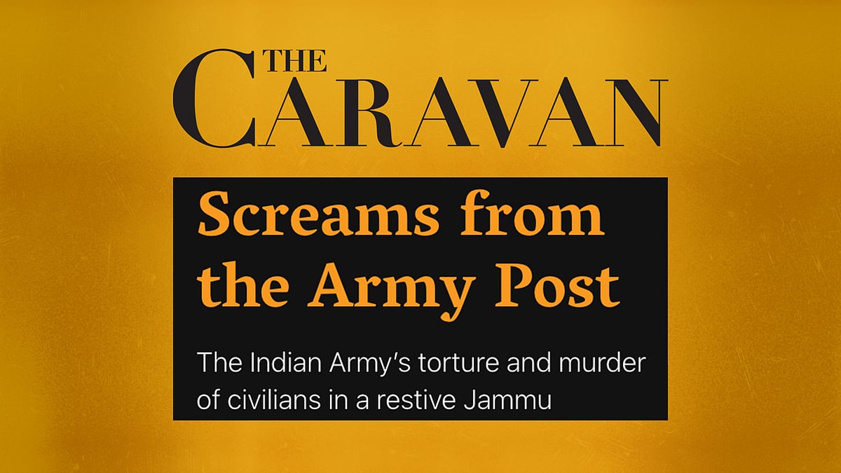 The Caravan logo with the headline of the story in question.