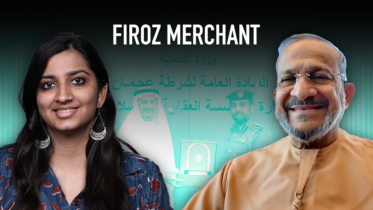 Pictures of Tanishka Sodhi and Firoz Merchant.
