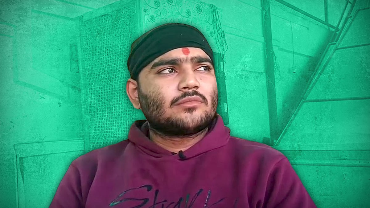 बजरंग दल से जुड़ा एक युवक की तस्वीर. 