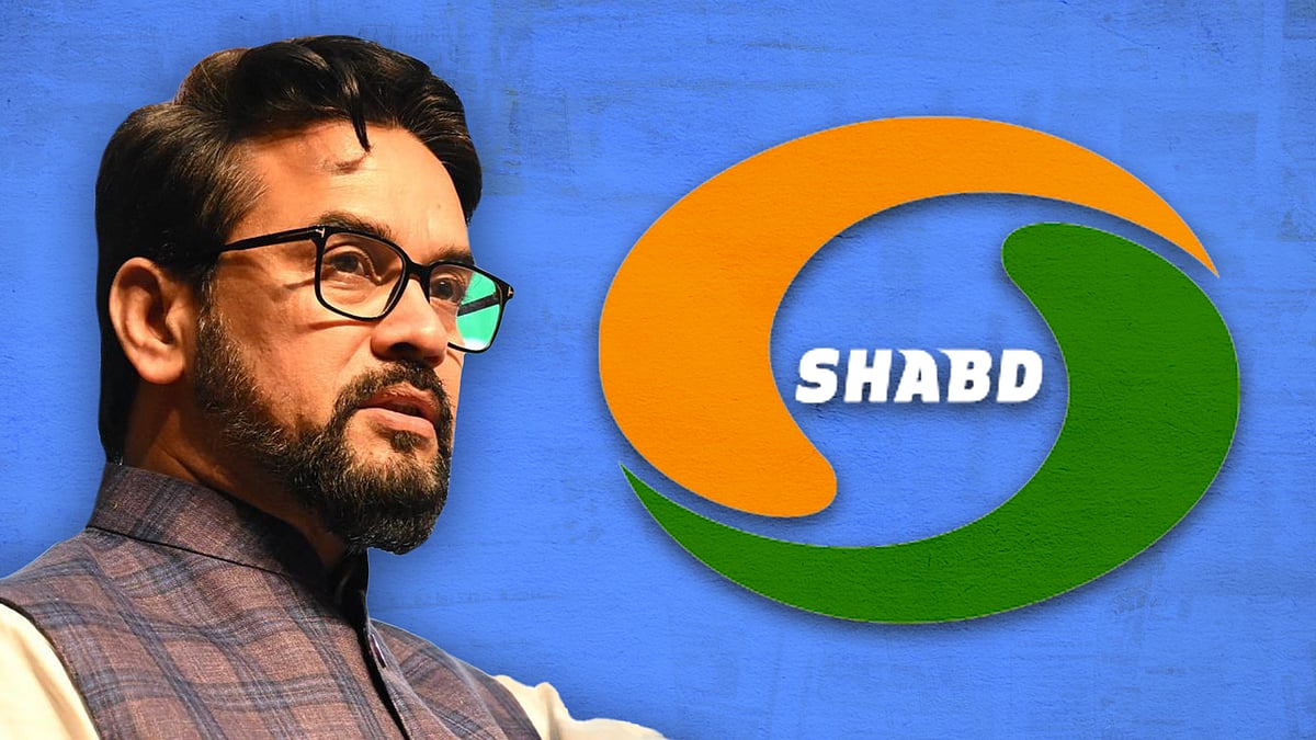 अनुराग ठाकुर और शब्द का लोगो