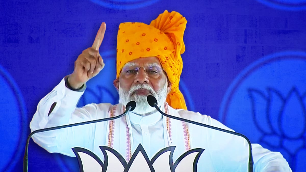 At a rally in Rajasthan, Modi claimed the Congress planned to redistribute private wealth among Muslims.