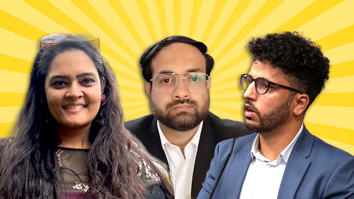 Founders of different citizen-led initiatives - Maansi Verma, Anas Tanwir and Raqib Naik. 