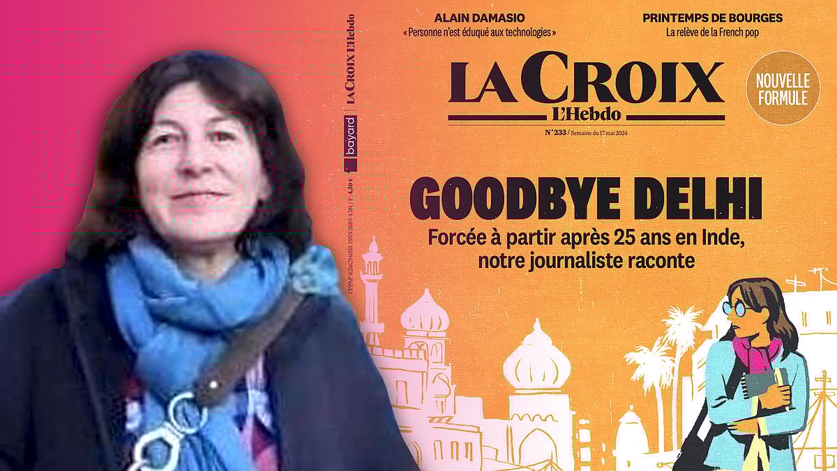 Vanessa Dougnac and La Croix cover page.