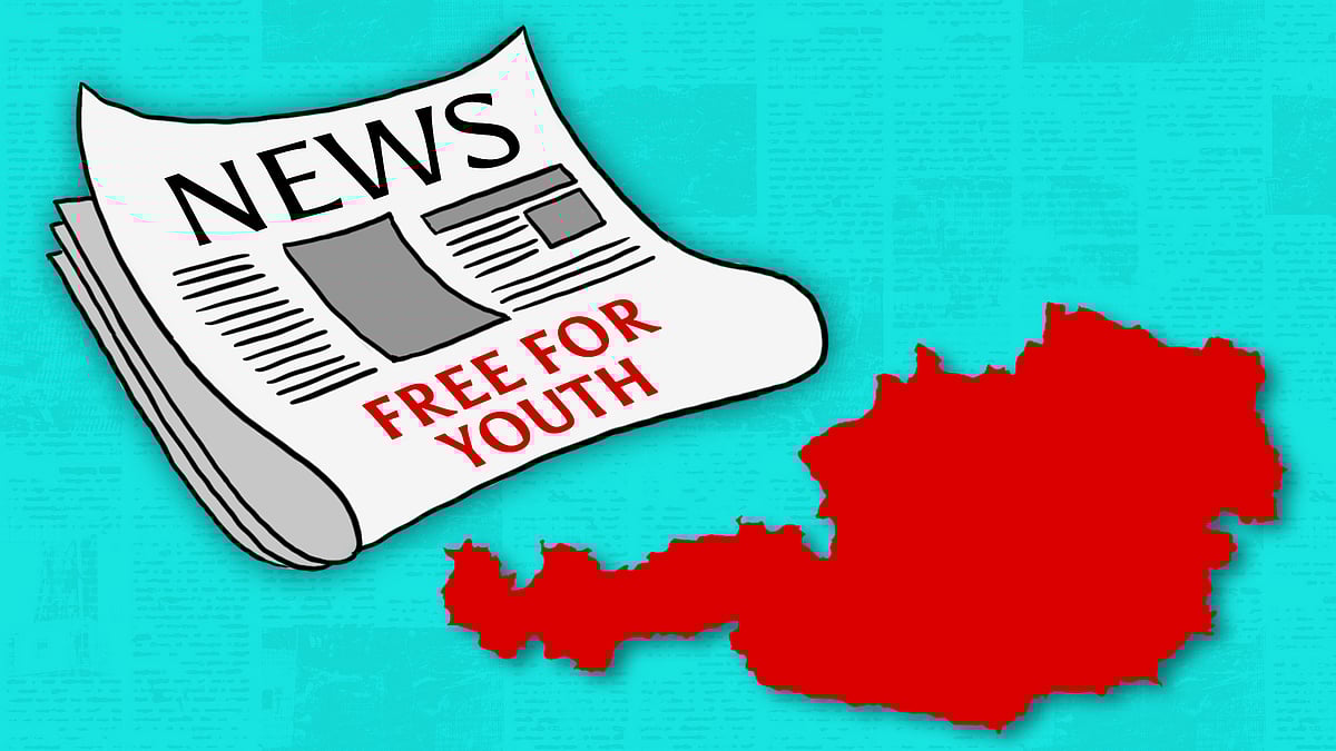 Illustration of a newspaper saying free for youth.