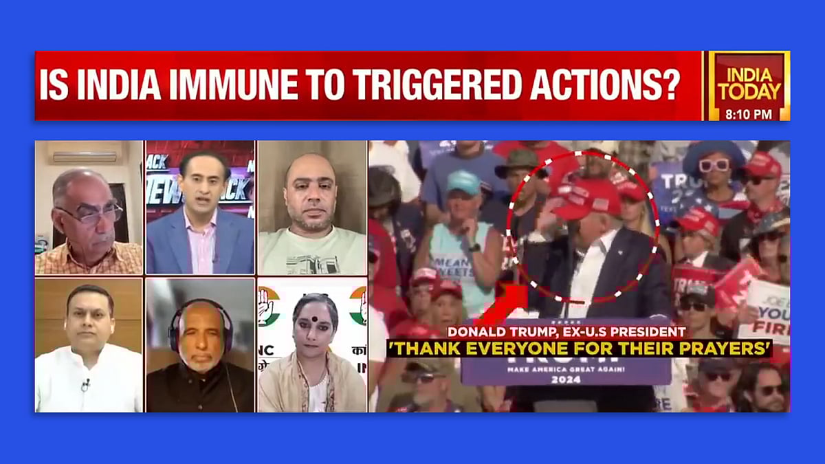 A screengrab of the debate. 