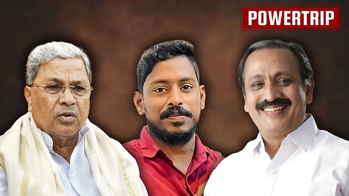 Karnataka CM Siddaramaiah, Arjun, the driver stuck in the landslide, and Congress MP MK Raghavan. 