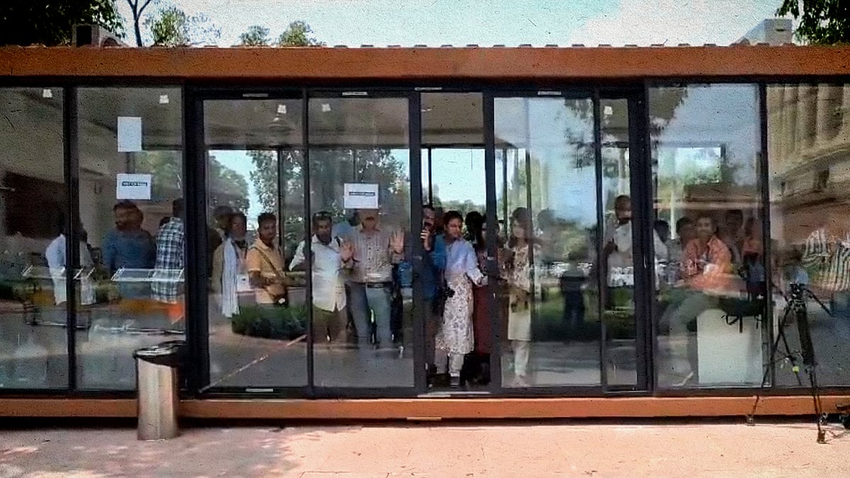 A room where the media was allegedly confined to earlier this week.