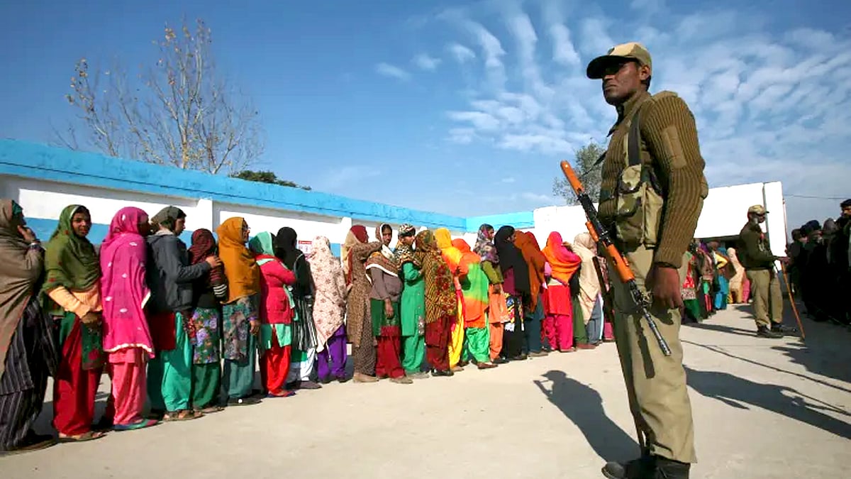 Assembly polls were last held in the erstwhile state in 2014.