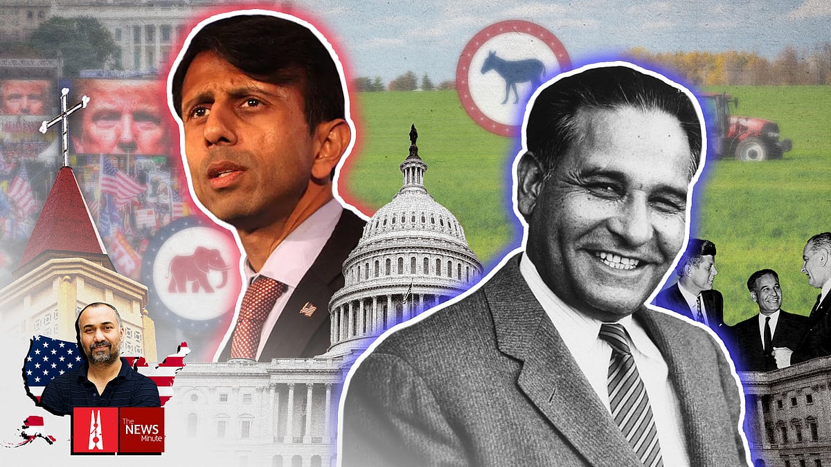 Illustration of Indian American politicians in the United States. 