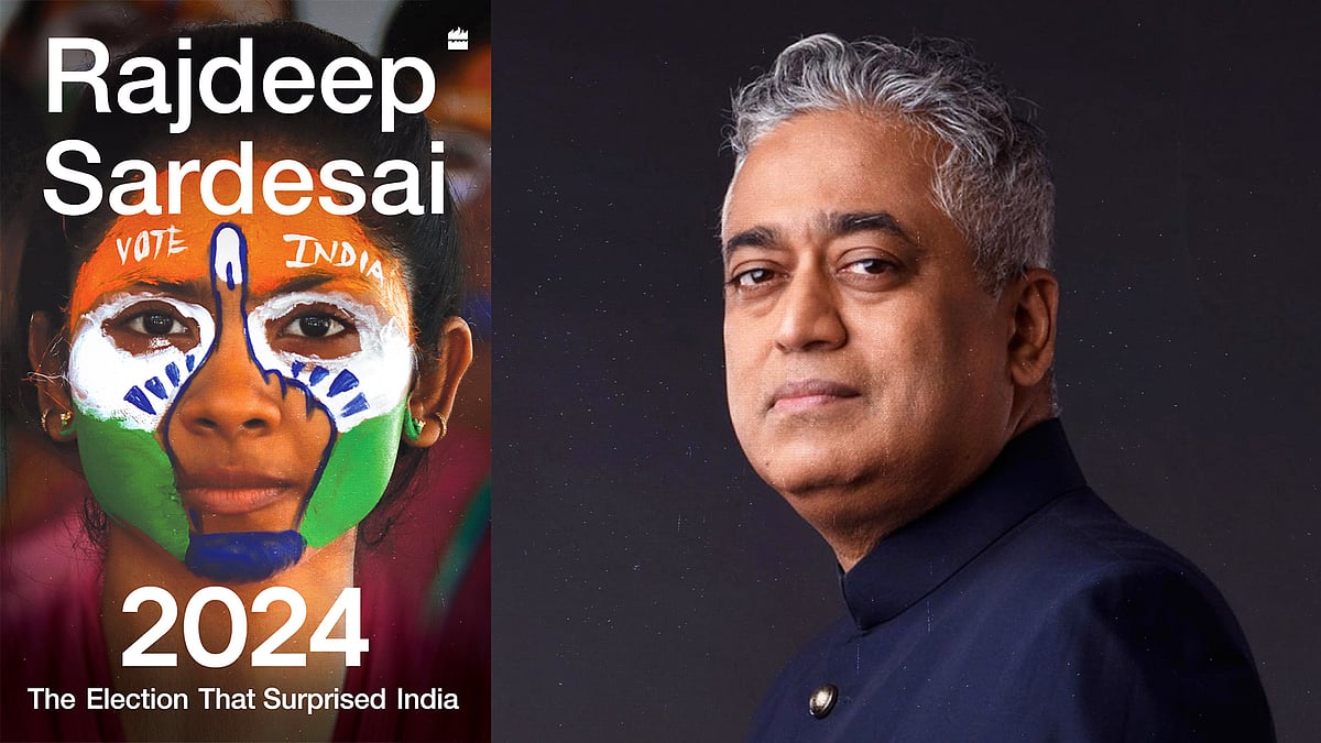 Cover of 2024: The Election That Surprised India by Rajdeep Sardesai.