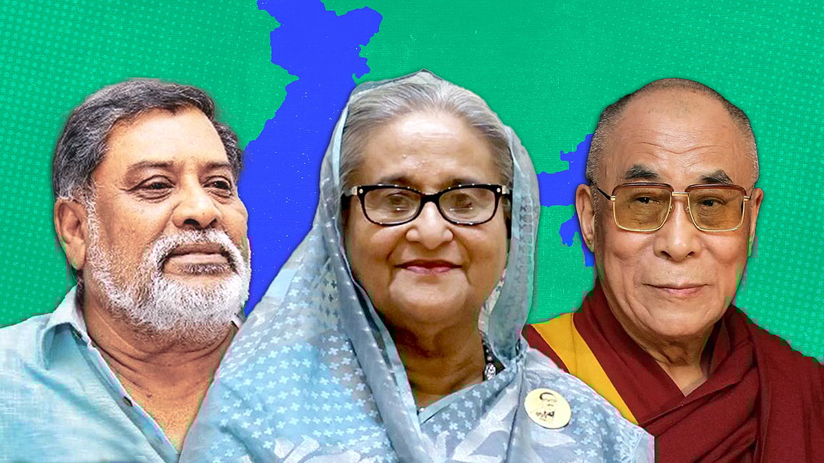 Varatharaja Perumal, Sheikh Hasina and the Dalai Lama.
