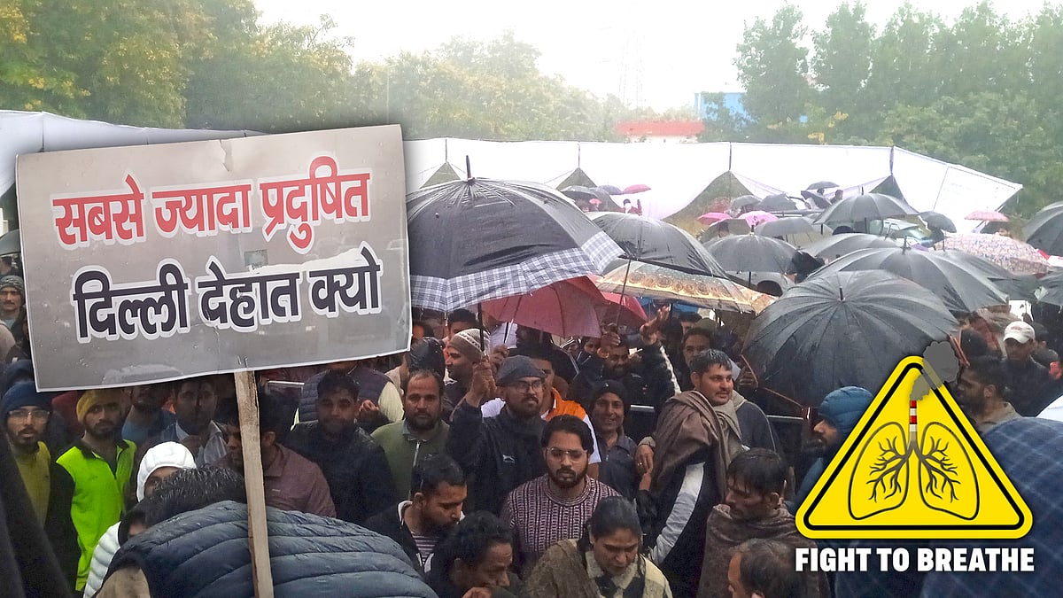 Despite heavy rains lashing Delhi, hundreds of Bawana locals attended a public hearing to oppose a proposed WTE plant.