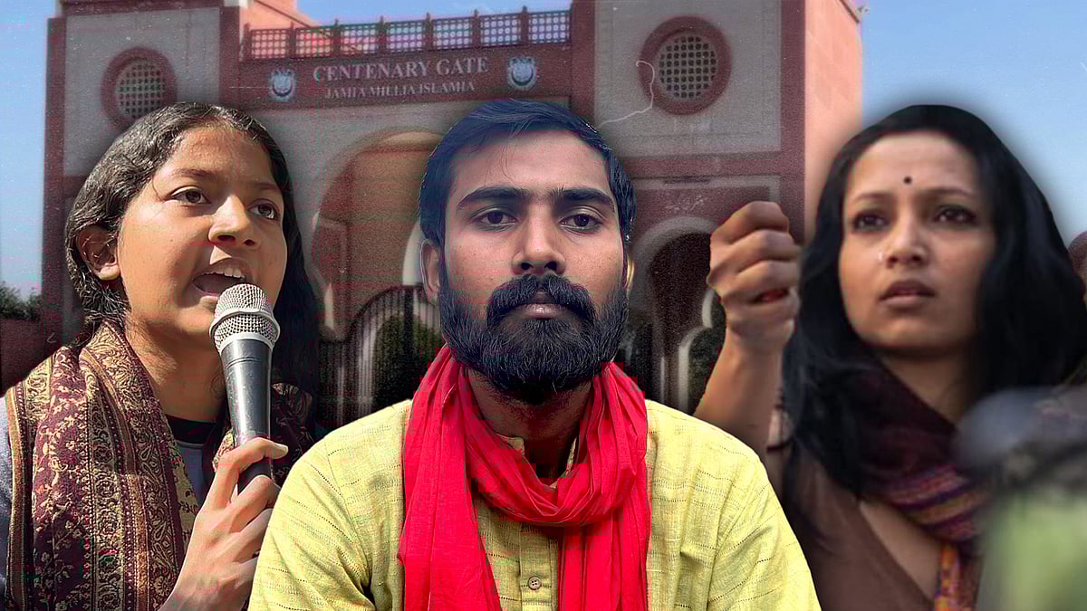 हबीबा, सौरभ और ज्योति उन छात्रों में शामिल हैं, जिन्हें निलंबित कर दिया गया है.