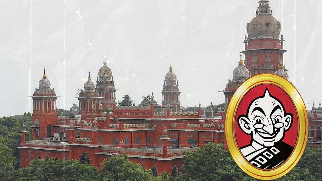 The Madras High Court with the Vikatan logo.